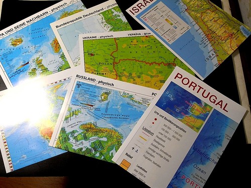 Wandkarten poster welt brd - wandkarten,