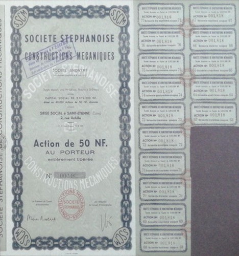 Societe stephanoise - x,