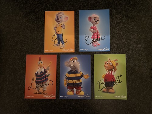 Europa park autogrammkarten - europa, 5