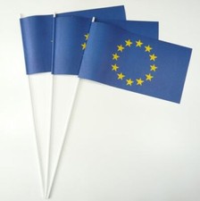 Papierfähnchen Europa