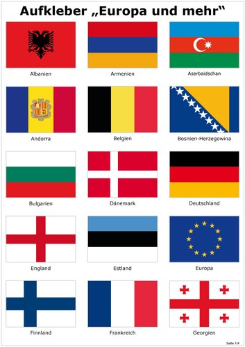 Europa und mehr aufkleber - und,