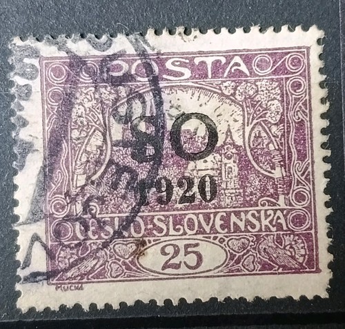 Alte briefmarke ceskoslovensko - briefmarke,