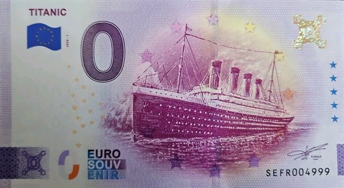 Euro schein titanic sefr - 0,