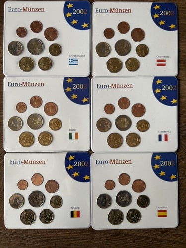 Euro kursmünzensätze 2002 - euro,
