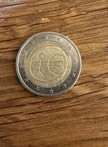 Euro münze mit - euro,